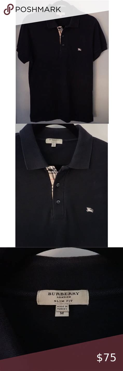 burberry london slim fit polo|burberry cotton polo shirts.